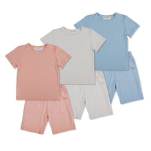 Load image into Gallery viewer, Children’s Short sleeved tshirt and shorts in bamboo material
